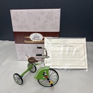 Vintage 1990s Hallmark Kiddie Classics Mickey Mouse Velocipede – Box & COA